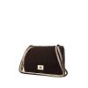 Chanel Vintage handbag in brown quilted jersey - 00pp thumbnail