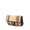 Chanel Timeless handbag in beige and black quilted leather - 00pp thumbnail