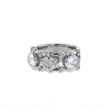 Anello Dior Deux Epices in oro bianco e diamanti