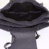 Bottega Veneta handbag/clutch in black canvas and black plexiglas - Detail D2 thumbnail