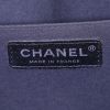 Chanel Timeless jumbo handbag in blue multicolor denim canvas and brown leather - Detail D4 thumbnail