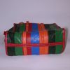 Balenciaga Bazar shopper shopping bag in blue, green, orange and red multicolor leather - Detail D4 thumbnail