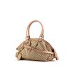 Gucci Sukey small model bag worn on the shoulder or carried in the hand in beige canvas and rosy beige leather - 00pp thumbnail
