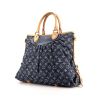Louis Vuitton Neo Cabby handbag in blue monogram denim canvas and natural leather - 00pp thumbnail