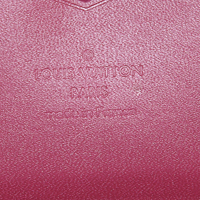 Louis Vuitton Organizer pouch in pink monogram patent leather - Detail D3