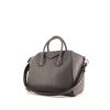 Givenchy Antigona large model bag worn on the shoulder or carried in the hand in grey grained leather - 00pp thumbnail