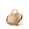 Bolso para llevar al hombro o en la mano Givenchy Antigona modelo grande en cuero granulado beige - 00pp thumbnail