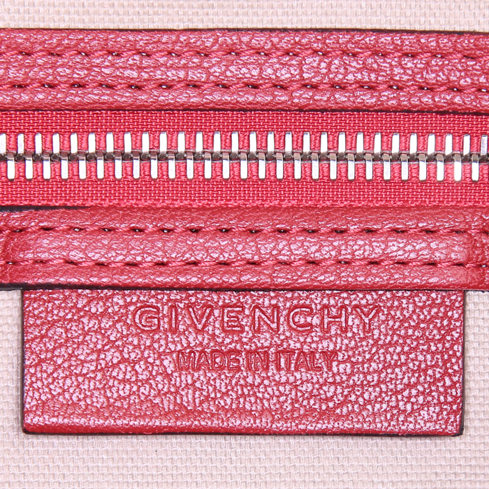 Borsa Givenchy Antigona modello medio in pelle rossa - Detail D4