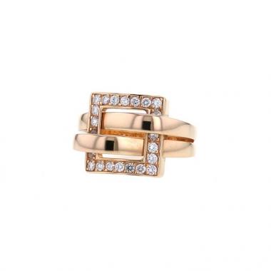 Bague Boucheron Déchainé en or rose et diamants