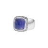 Fred Pain de Sucre medium model ring in white gold,  diamonds and chalcedony - 00pp thumbnail