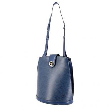 Bolso de mano Louis Vuitton Cluny en cuero Epi azul