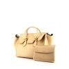 Celine Tie Bag handbag in beige leather - 00pp thumbnail