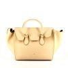 Celine Tie Bag handbag in beige leather - 360 thumbnail