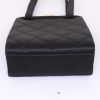 Chanel Vintage handbag in black satin - Detail D4 thumbnail