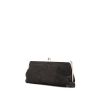 Pochette Chanel Camelia - Wallet en tissu siglé noir - 00pp thumbnail