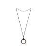 Vhernier long necklace in silver and ebony - 360 thumbnail