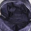 Yves Saint Laurent Muse handbag in black leather and black canvas - Detail D2 thumbnail