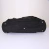Yves Saint Laurent Muse handbag in black leather and black canvas - Detail D4 thumbnail