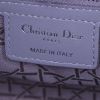 Dior Lady Dior medium model handbag in grey leather cannage - Detail D4 thumbnail