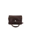 Hermes Kelly 32 cm handbag in brown Swift leather - 360 Front thumbnail