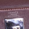 Bolso de mano Hermes Kelly 32 cm en cuero swift marrón - Detail D4 thumbnail