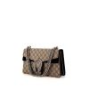 Gucci Dionysus shoulder bag in grey monogram canvas and black suede - 00pp thumbnail