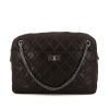 Chanel Camera large model handbag in brown quilted leather - 360 thumbnail