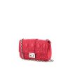 Dior Miss Dior Promenade shoulder bag in raspberry pink leather - 00pp thumbnail