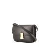 Borsa Celine Classic Box modello medio in pelle martellata grigio antracite - 00pp thumbnail