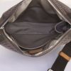 Louis Vuitton Geant Citadin shoulder bag in grey canvas and natural leather - Detail D2 thumbnail
