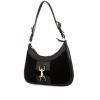 Gucci Jackie handbag in black leather and black suede - 00pp thumbnail