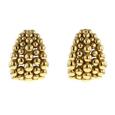Boucheron Grains de Raisins earrings in yellow gold