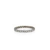 Wedding ring in white gold and diamonds - 360 thumbnail