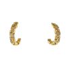 Vintage 1990's earrings in yellow gold and diamonds - 00pp thumbnail