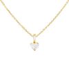 Vintage necklace in yellow gold and heart shape diamond of 1 carat - 00pp thumbnail