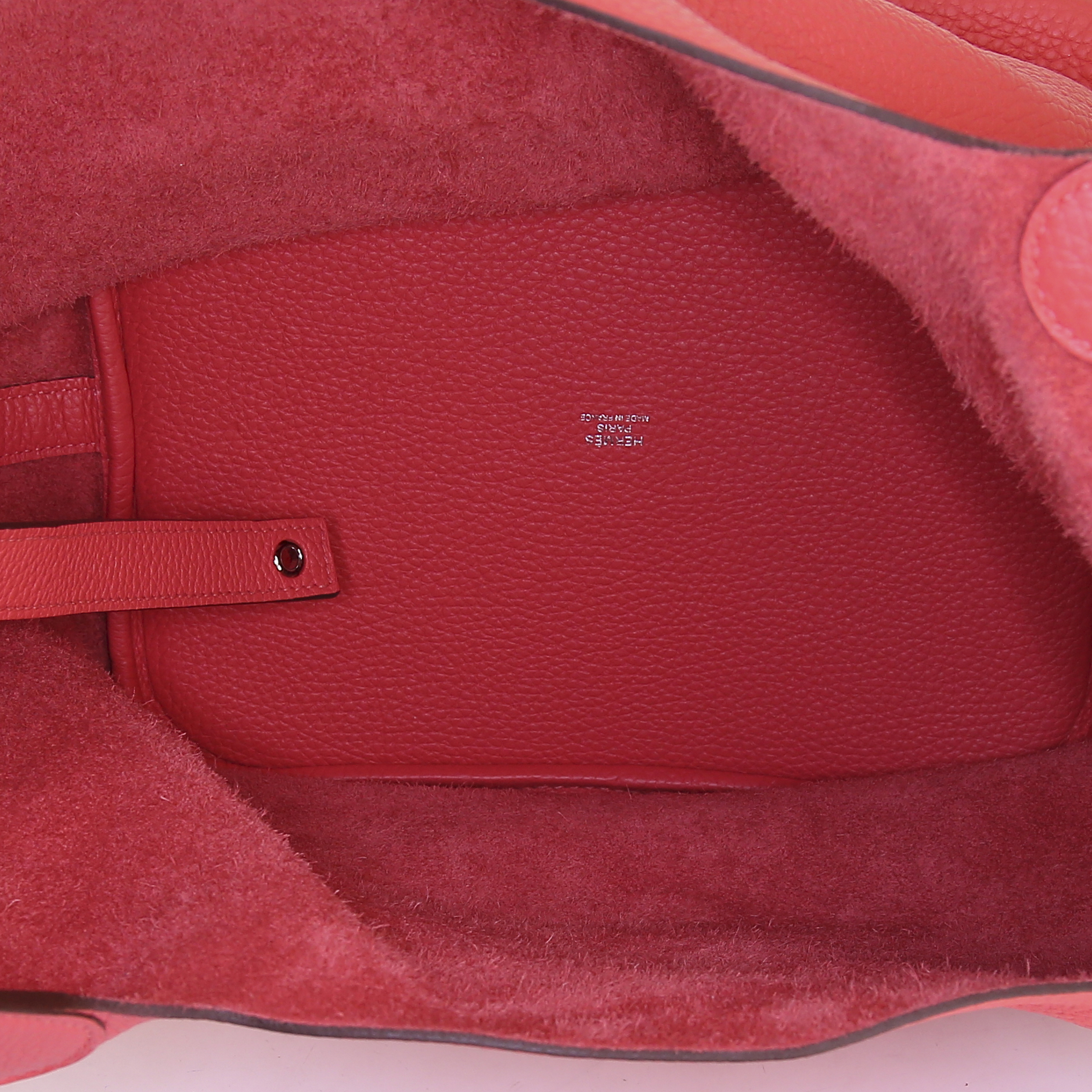 Bolso de mano Hermes Picotin modelo mediano en cuero taurillon clémence rosa Jaipur - Detail D2