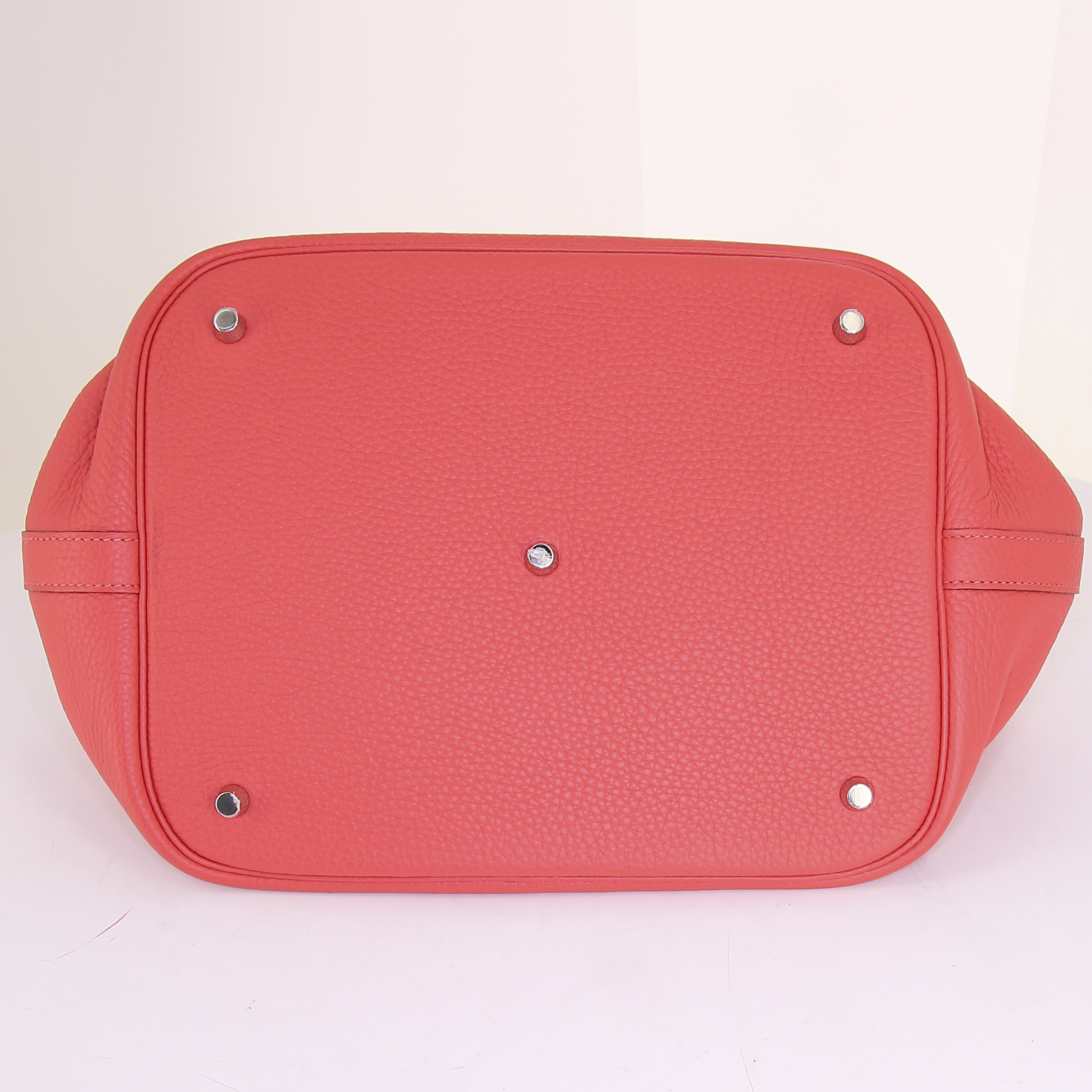 Bolso de mano Hermes Picotin modelo mediano en cuero taurillon clémence rosa Jaipur - Detail D4