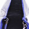 Saint Laurent Roady shopping bag in blue patent leather - Detail D2 thumbnail
