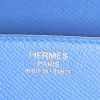 Borsa Hermes Birkin 35 cm in pelle Epsom blu Zanzibar - Detail D3 thumbnail
