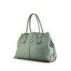 Tod's D-Bag shopping bag in green grained leather - 00pp thumbnail