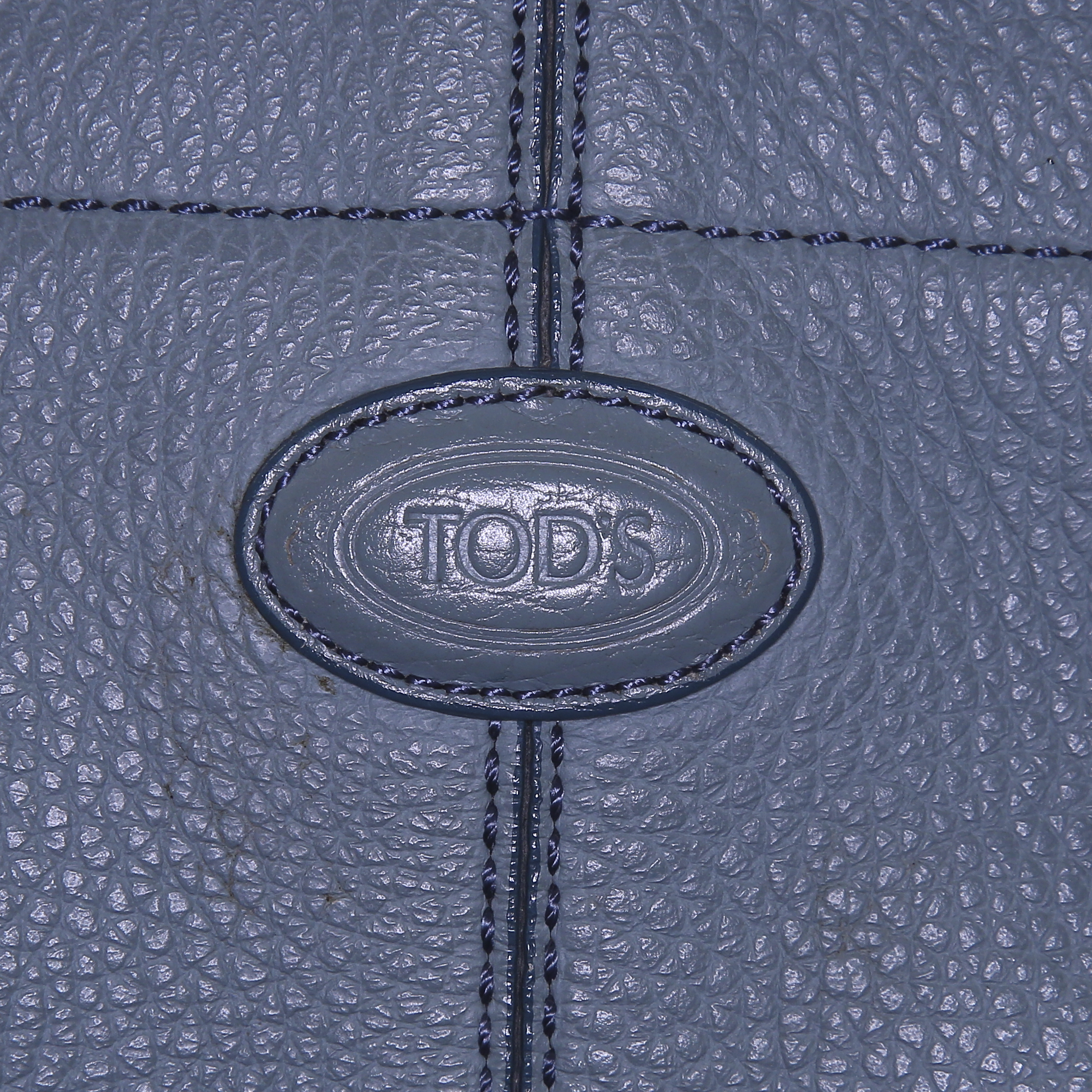 Tod's D-Bag shopping bag in green grained leather - Detail D3