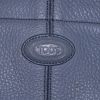 Sac cabas Tod's D-Bag en cuir grainé vert-d'eau - Detail D3 thumbnail