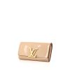 Portefeuille Louis Vuitton Louise en cuir vernis beige - 00pp thumbnail