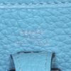 Bolso de mano Hermès Mini Evelyne en cuero togo azul - Detail D3 thumbnail