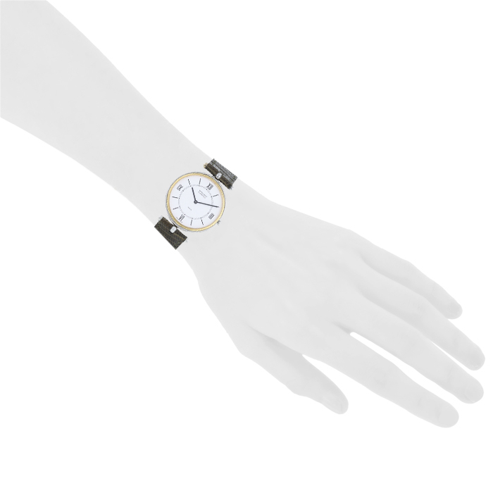 Van Cleef & Arpels Pierre Arpels watch in gold and stainless steel Circa  1990 - Detail D1