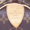 Borsa Louis Vuitton Speedy 25 cm in tela monogram cerata marrone e pelle naturale - Detail D3 thumbnail