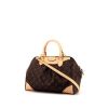 Bolso de mano Louis Vuitton Ségur en lona Monogram marrón y cuero natural - 00pp thumbnail