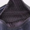 Sac porté épaule ou main Dior Gaucho en cuir noir et jonc marron-caramel - Detail D2 thumbnail
