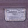 Dior Gaucho bag worn on the shoulder or carried in the hand in black leather and brown piping - Detail D3 thumbnail