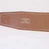 Hermès belt in black box leather - Detail D1 thumbnail